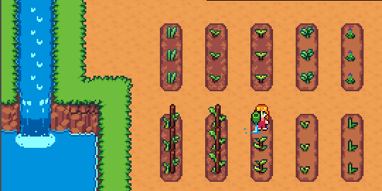 Watering crops